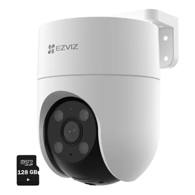 Cámara Seguridad Wifi H8c Full Hd Ezviz 360° + Microsd 128gb
