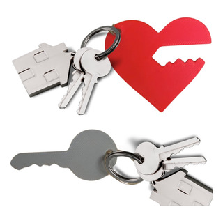 Llavero De Corazón Con Llave Accesorio Para Llaves Pareja Llavero De Corazón Con Llave Accesorio Para Llaves Pareja