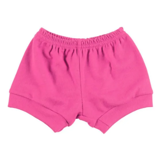 Shorts Bebê Caneladinho Tapa Fralda Básico Moderno