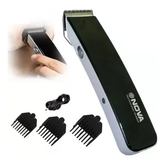 Máquina De Afeitar Cabello Barba Nova Recargable Inalámbrica