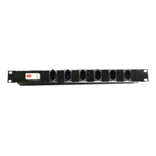 Calha Com Disjuntor Régua 6 Tomadas 10a Para Rack 19'' Calha Com Disjuntor Régua 6 Tomadas 10a Para Rack 19''