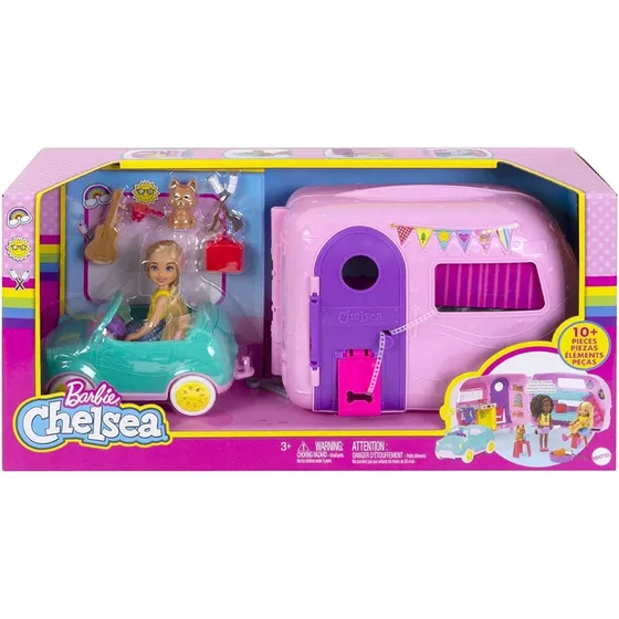 Muñeca Barbie Club Chelsea Camper Casa Con Accesorios Mattel