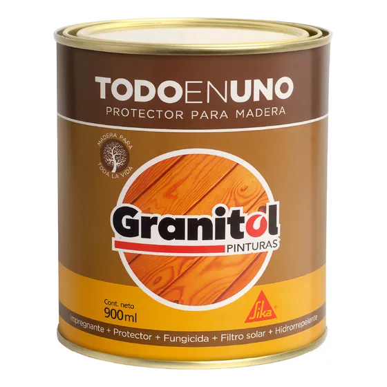 Protector Para Madera Int/ext Granitol Sika 900 Ml Color Roble