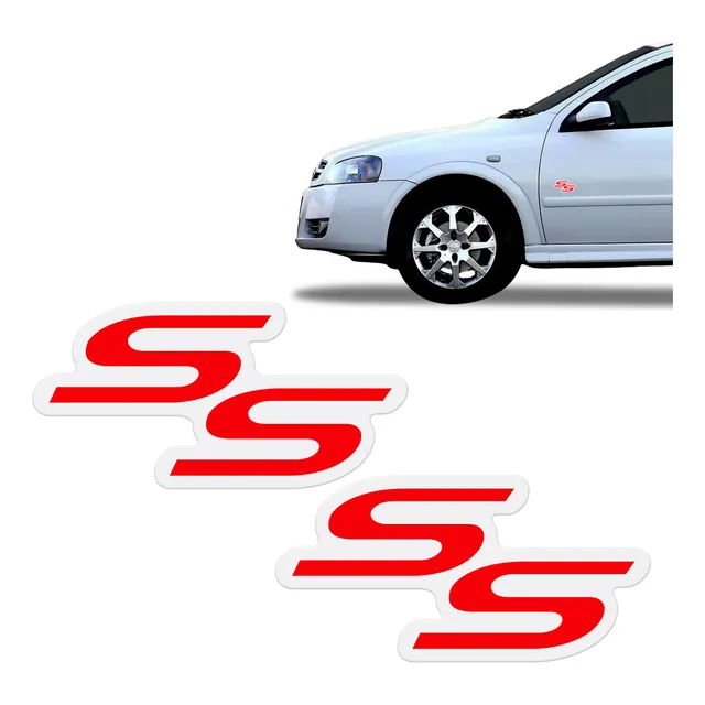 Par De Adesivo Ss Lateral Corsa Astra Meriva Resinado