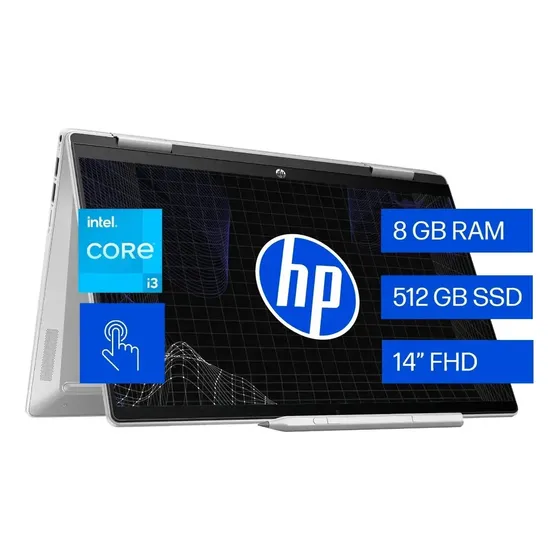 Notebook X360 14-ek0010la Intel Core I3 8gb Ram 512gb Ssd Hp