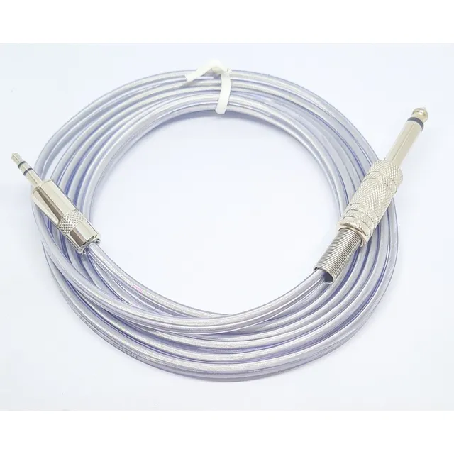 Cabo P10 Mono X P2 Stereo Profissional Blindado Soldado 5m