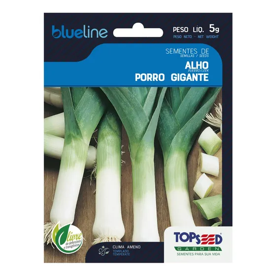 Sementes De Alho Porro (gigante) Blueline Topseed