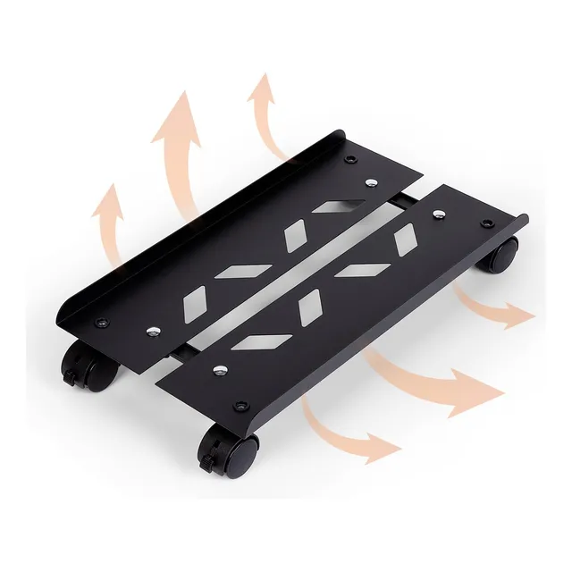 Soporte Ajustable De Metal Para Torre De Pc Con Ruedas