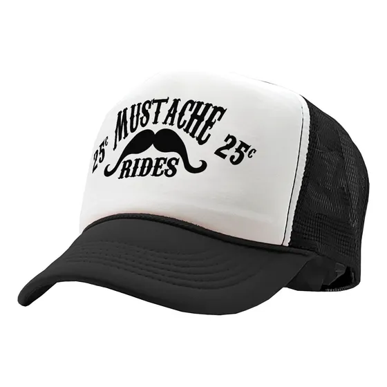 Mostache Rides Gorra De Camionero De Malla Divertida Para De
