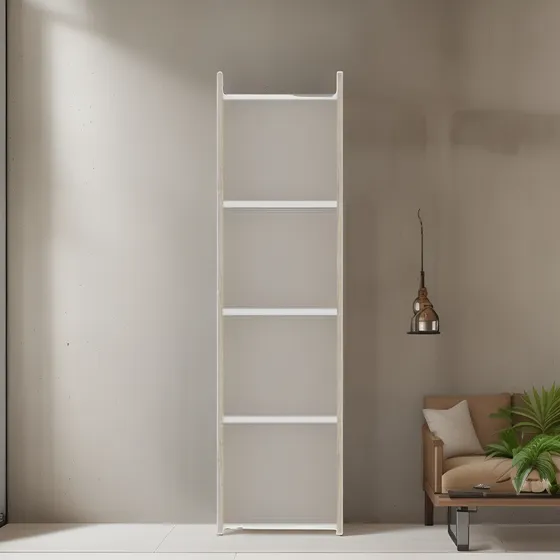 Librero Organizador, Biblioteca En Madera 5 Entrepaños