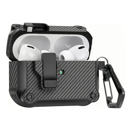 Capa Case Bumper Anti Impacto Para AirPods Pro 2 3 4 Preto AirPods Pro3
