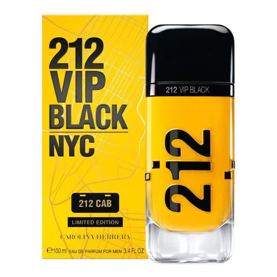 Perfume Carolina Herrera 212 Vip Black Cab 100ml Masculino