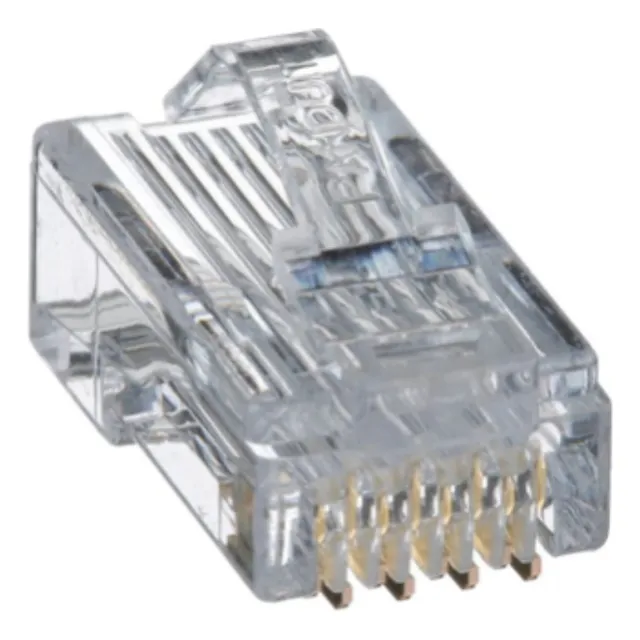 Plug Rj45 Cat5e, Para Cable Utp De Calibres 24-26 Awg