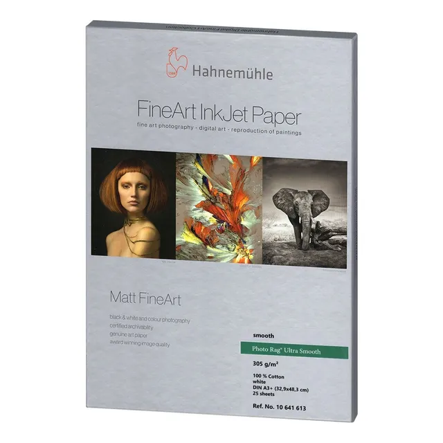 Papel Hahnemühle 10641614 Photo Rag® Ultra Smooth 25hojas A3