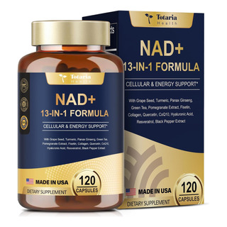 Nad Plus Nicotinamida+resveratrol+quercetina+betaína X 120 Sin Sabor Nad Plus Nicotinamida+resveratrol+quercetina+betaína X 120 Sin Sabor