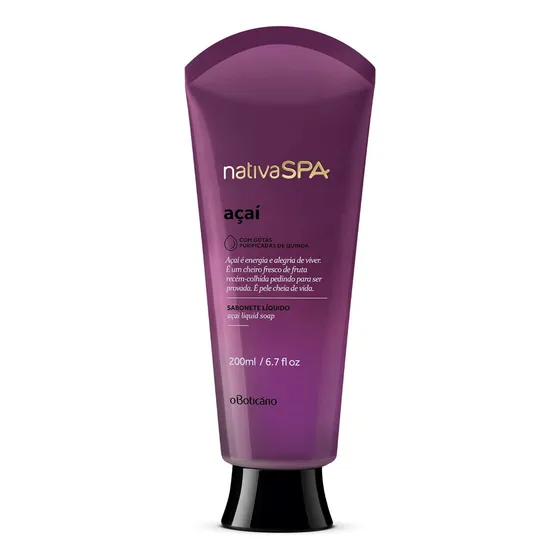 Jabón Líquido Corporal Acaí 200 Ml Nativa Spa