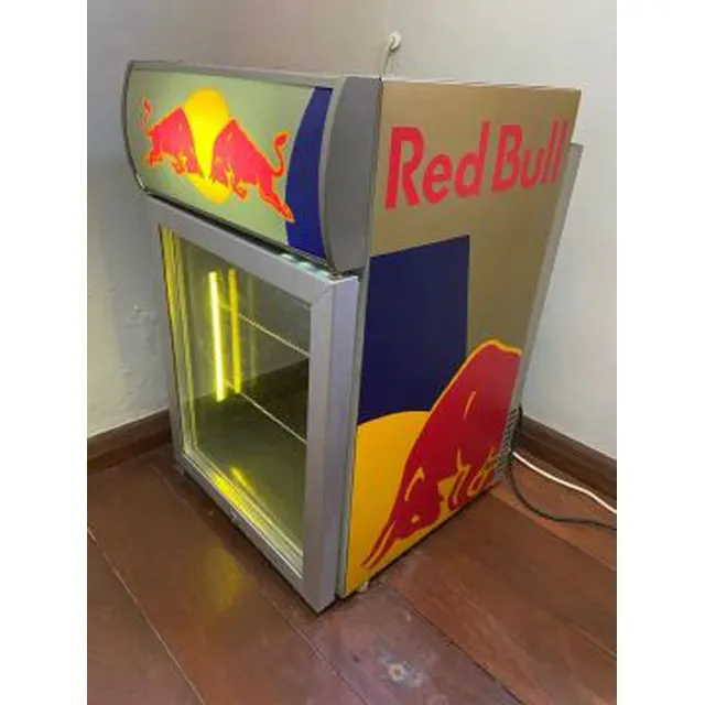 Geladeira Frigobar Red Bull Raridade 110v Com Luz Interna