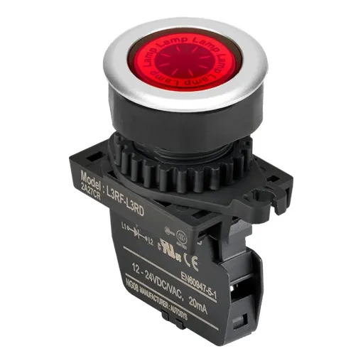 Luz Piloto 30mm Roja Autonics L3rf-l3rl