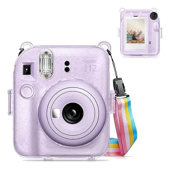 Carcasa Funda Cámara + Correa Para Instax Mini 12 Resistente