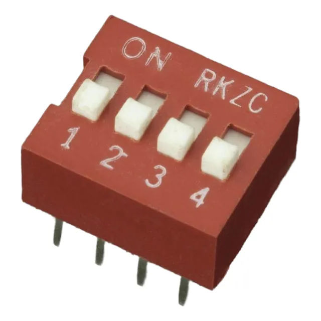 Dip Switch De 4p Rojo