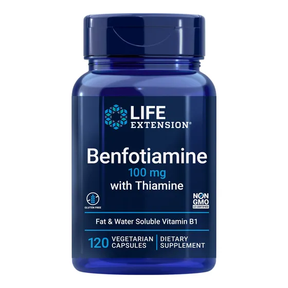 Complemente La Benfotiamina Life Extension Con 100 Mg De Tia