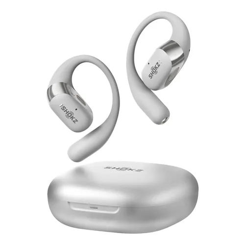 Fones de ouvido Bluetooth Shokz Openfit Air, cor: branco, azul