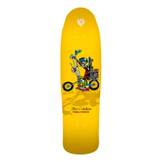 Tabla De Skate Powell Peralta Steve Caballero Chopper Bike Color Amarillo