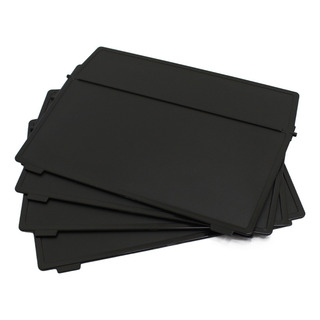 Divisória Maxcril 4x6 Para Fichário C/9 Unidades Preto Divisória Maxcril 4x6 Para Fichário C/9 Unidades Preto