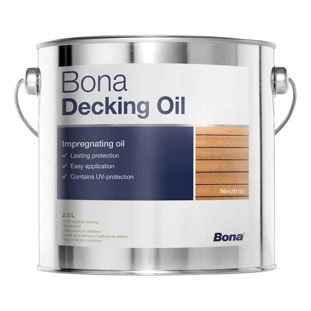 Bona Decking Oil Aceite Piso Exterior Madera 2.5 Litros