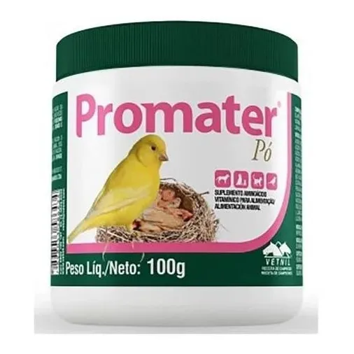 Promater Po - Suplemento Reprodutivo Para Pássaros - 100g Ve