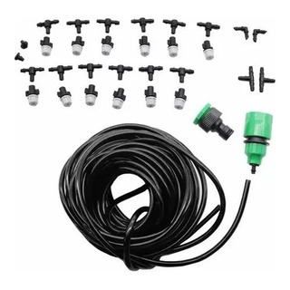 Kit De Nebulização Com 12 Bicos Nebulizadores Cinza Kit De Nebulização Com 12 Bicos Nebulizadores Cinza