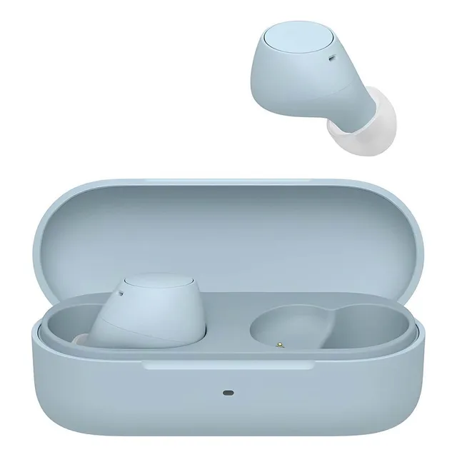 Auriculares Bluetooth inalámbricos Sony WF-c510 True con micrófono color azul