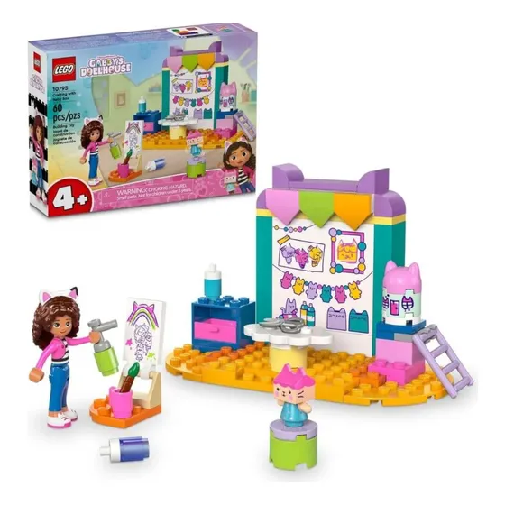 Lego Gabby's Dollhouse Gabby Criando Com Bebê Box - C/60 Pçs