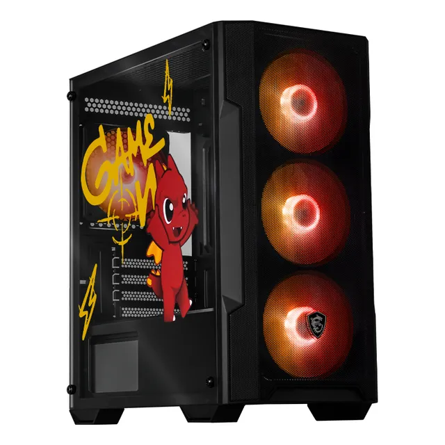 Gabinete Xtreme Pc Lucky Msi Micro Atx 4 Fan Rgb Acrilico