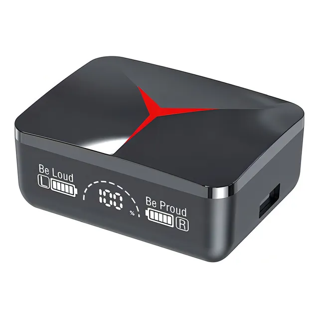 Tws M90 Audífono Bluetooth Auriculares Inalámbricos Color Negro
