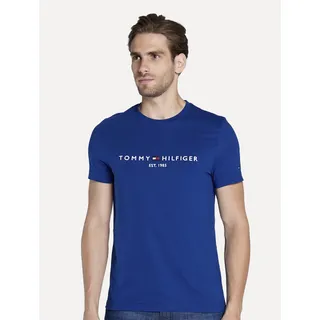 Camiseta Tommy Hilfiger Masculina Core Logo Azul Royal Camiseta Tommy Hilfiger Masculina Core Logo Azul Royal