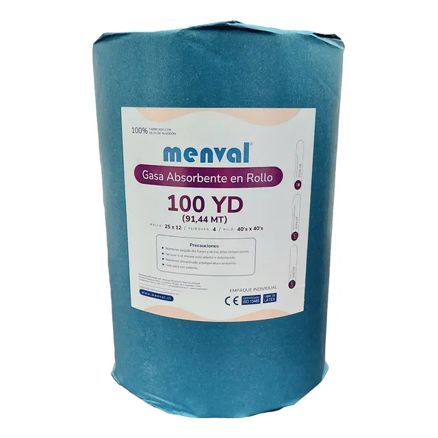 Gasa Absorvente En Rollo 100 Yardas Menval