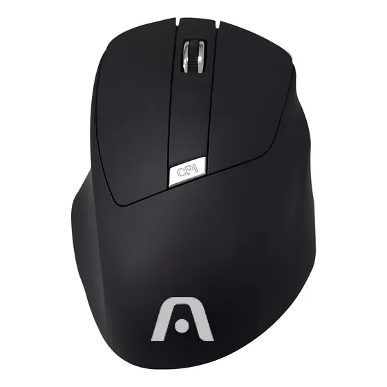 Mouse Óptico Inalámbrico Argomtech Maxi Ms33 Receptor Usb Color Negro