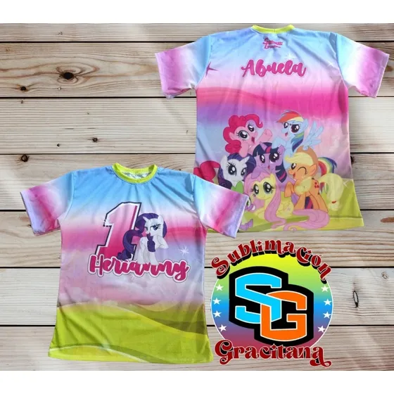 Franelas Para Cumpleaños Sublimada Toda