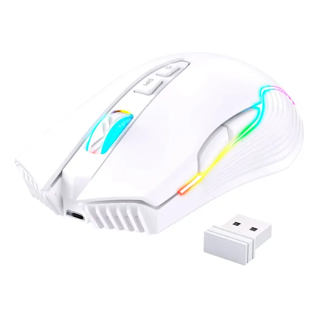 Mouse Inalámbrico Gamer De Juego Onikuma Cw905 Con Luz Rgb