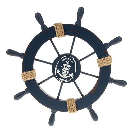 Decoração De Suspensão Na Parede Do Da Roda Azul Escuro