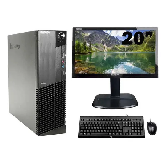 Cpu Lenovo M92 Core I5 3ª G 8gb Ddr3 Ssd 240gb + Monitor 20 