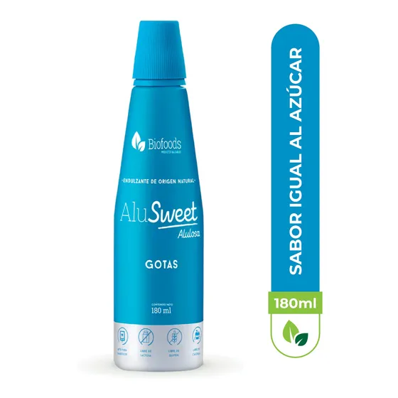 Endulzante En Gotas Alusweet Alulosa 180 Ml Biofoods