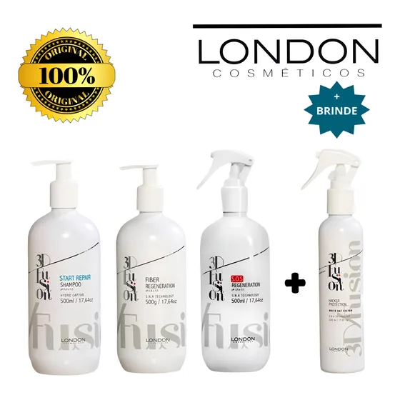 Kit 3d Fusion Regeneration London + Brinde Hacker Protection