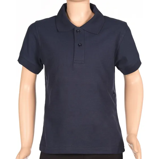 Remera Tipo Polo Manga Corta Niño Rojo Ae