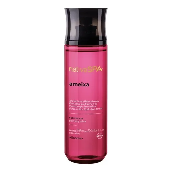 Body Splash O Boticário Nativa Spa Ameixa 200 Ml