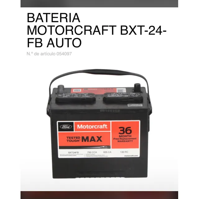 Batería Motorcraft Bxt-24 Fb Auto