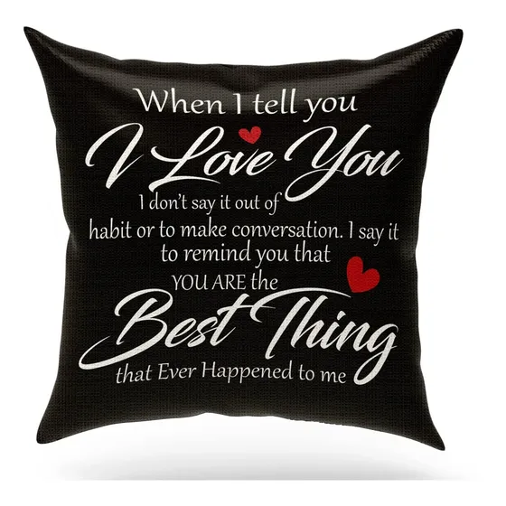 Regalo Para Esposa Pareja Dia San Valentin Almohada Boda  I