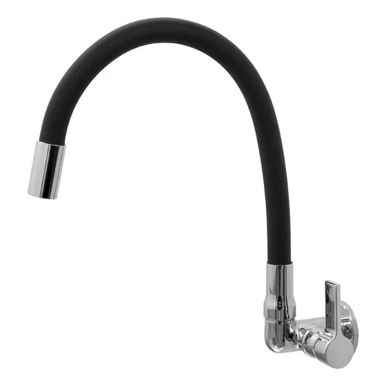 Torneira Cozinha Flexivel Preta Cromada Alta Qualidade