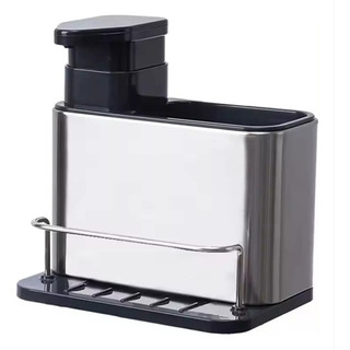 Dispenser Detergente Porta Sabão Liquido Esponja Bucha Inox Dispenser Detergente Porta Sabão Liquido Esponja Bucha Inox